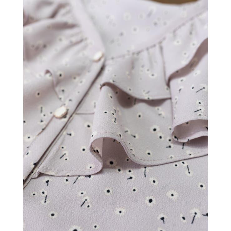 Vネックフリル花柄ブラウス | Frenchic | 詳細画像8 