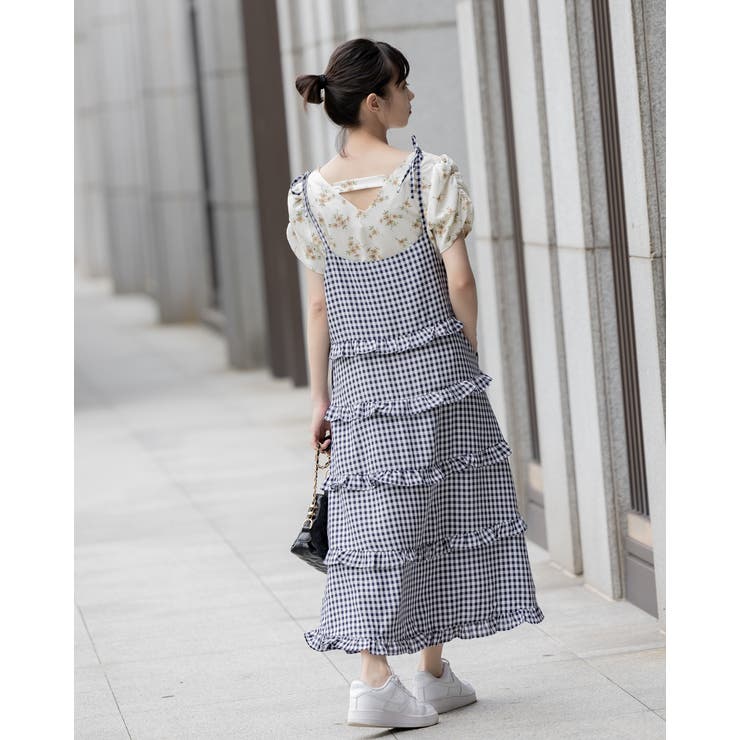 花柄パワショルシフォンブラウス | Frenchic | 詳細画像12 