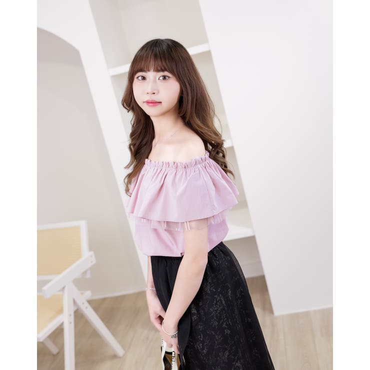 2WAYフリルオーバーデザイントップス | Frenchic | 詳細画像10 