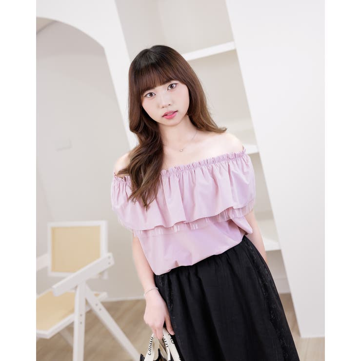 2WAYフリルオーバーデザイントップス | Frenchic | 詳細画像11 