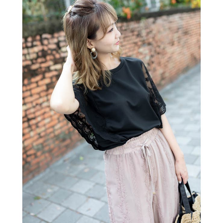蝶々レーススリーブトップス レーディス フレアスリーブ | Frenchic | 詳細画像11 