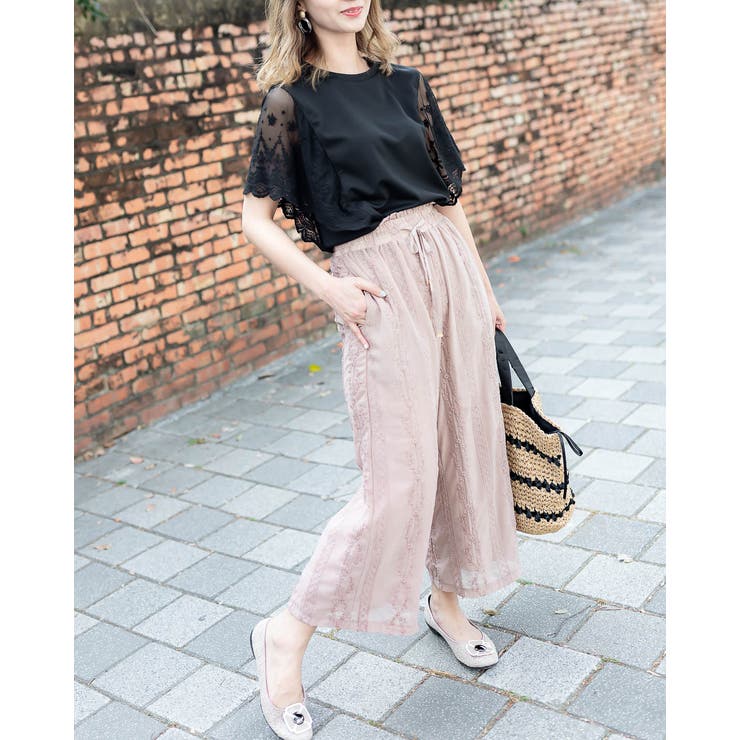 蝶々レーススリーブトップス レーディス フレアスリーブ | Frenchic | 詳細画像15 