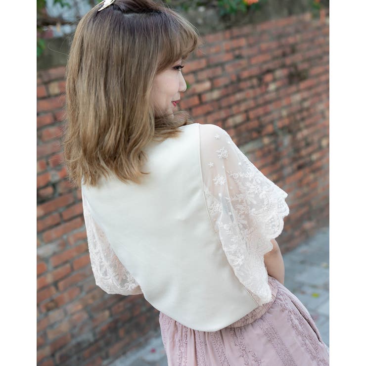 蝶々レーススリーブトップス レーディス フレアスリーブ | Frenchic | 詳細画像31 