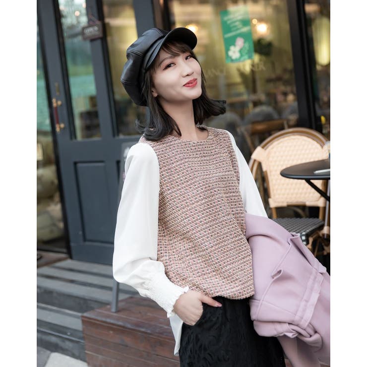 ピンク | ブラウスレディース長袖 | Frenchic