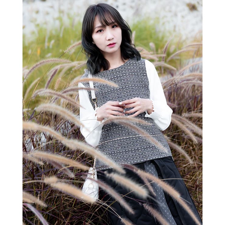 ブラック | ブラウスレディース長袖 | Frenchic