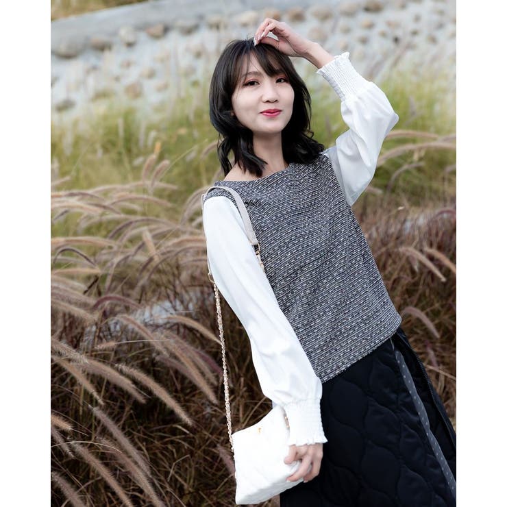 ブラウスレディース長袖 | Frenchic | 詳細画像3 