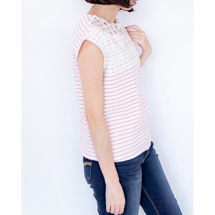 レース２ＷＡＹカットソー レーディス ノースリーブ | Frenchic | 詳細画像13 