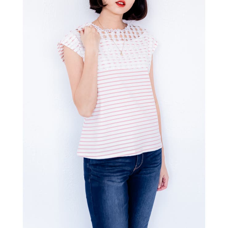 レース２ＷＡＹカットソー レーディス ノースリーブ | Frenchic | 詳細画像14 