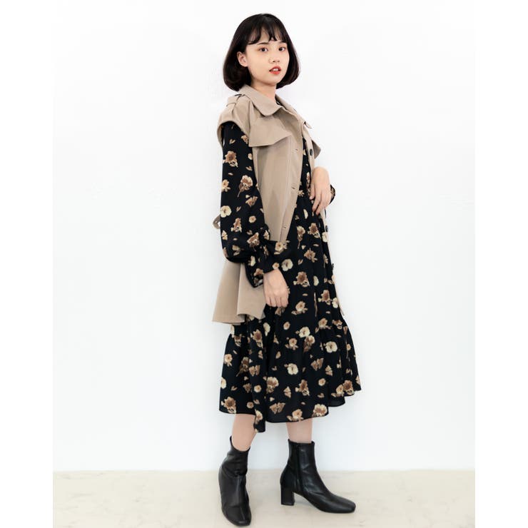 ミドル丈ノースリーブジレ レーディス ノースリーブ | Frenchic | 詳細画像9 