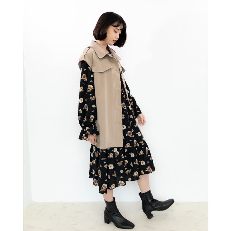 ミドル丈ノースリーブジレ レーディス ノースリーブ | Frenchic | 詳細画像10 