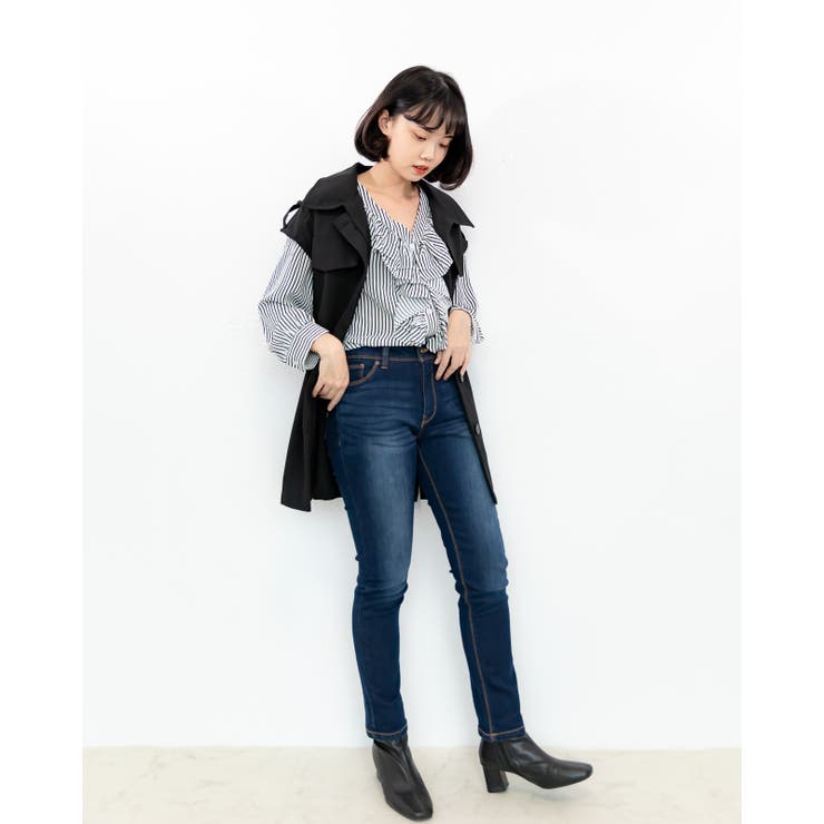 ミドル丈ノースリーブジレ レーディス ノースリーブ | Frenchic | 詳細画像17 