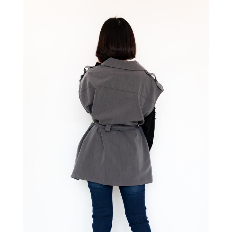 ミドル丈ノースリーブジレ レーディス ノースリーブ | Frenchic | 詳細画像25 