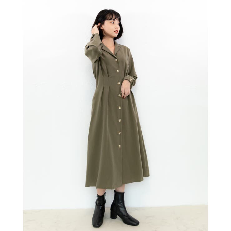 タック入りロングコート レーディス 長袖 | Frenchic | 詳細画像12 