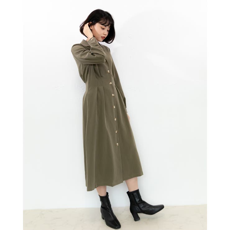 タック入りロングコート レーディス 長袖 | Frenchic | 詳細画像13 