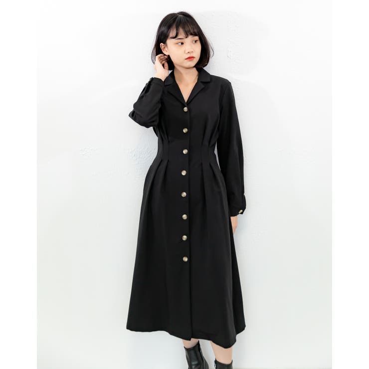 タック入りロングコート レーディス 長袖 | Frenchic | 詳細画像19 