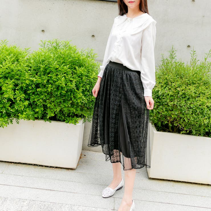 大襟パールボタンブラウス 春夏秋冬 オールシーズン | Frenchic | 詳細画像10 