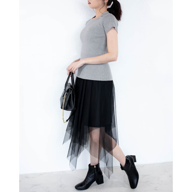 リブニット半袖カットソー レーディス 半袖 | Frenchic | 詳細画像18 