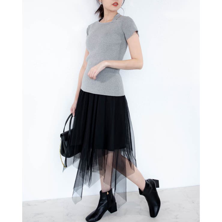 リブニット半袖カットソー レーディス 半袖 | Frenchic | 詳細画像19 