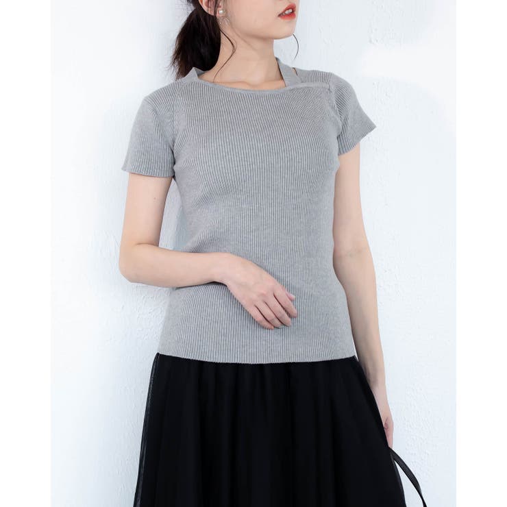 リブニット半袖カットソー レーディス 半袖 | Frenchic | 詳細画像3 