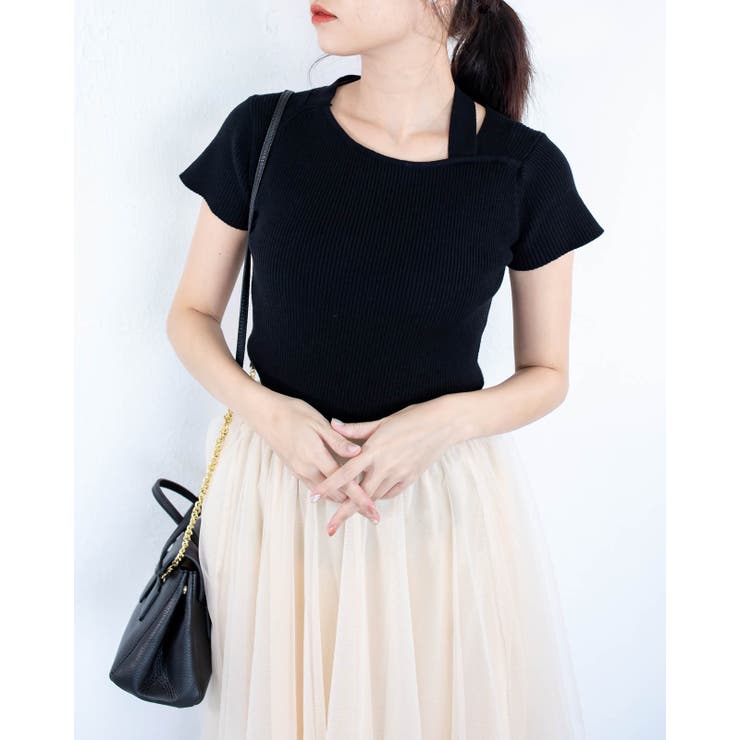 リブニット半袖カットソー レーディス 半袖 | Frenchic | 詳細画像5 