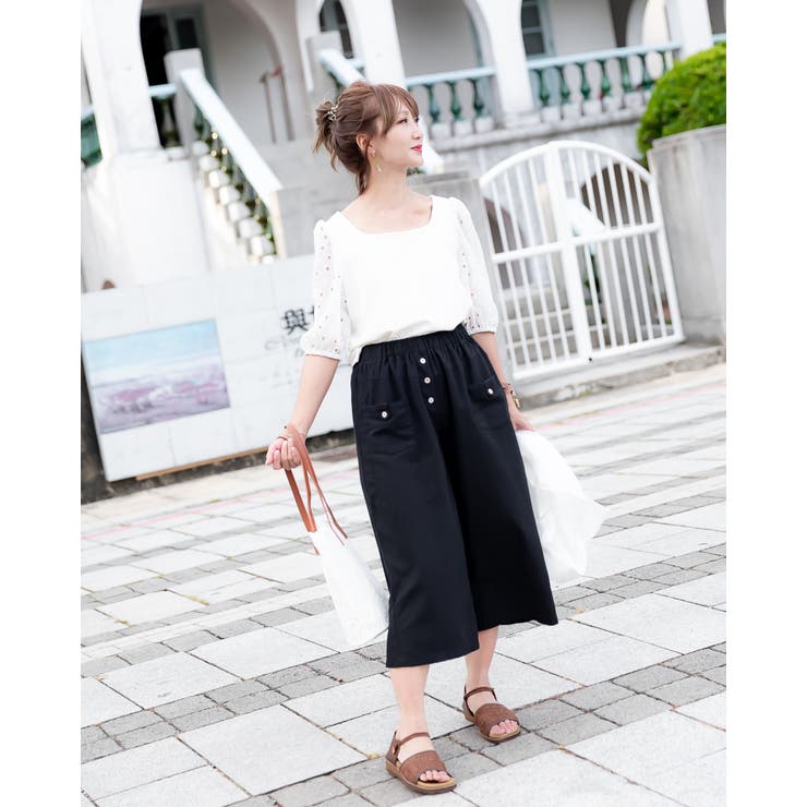 カットワークレース花刺繡スリーブトップス レディースファッション通販 花柄ブラウ… | Frenchic | 詳細画像14 