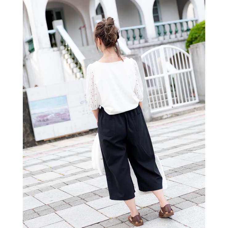 カットワークレース花刺繡スリーブトップス レディースファッション通販 花柄ブラウ… | Frenchic | 詳細画像16 