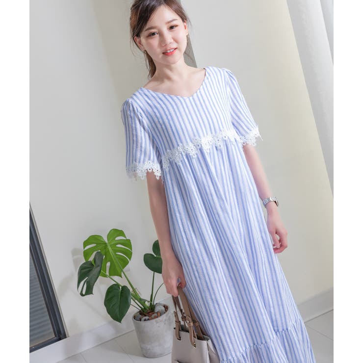 2WAY ストライプ柄ワンピース レディースファッション通販 | Frenchic | 詳細画像11 