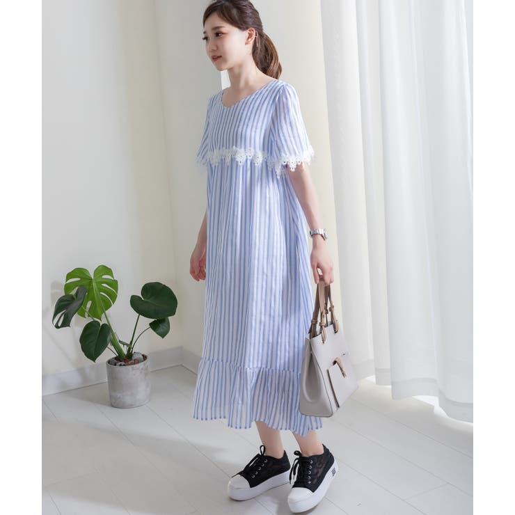 2WAY ストライプ柄ワンピース レディースファッション通販 | Frenchic | 詳細画像13 