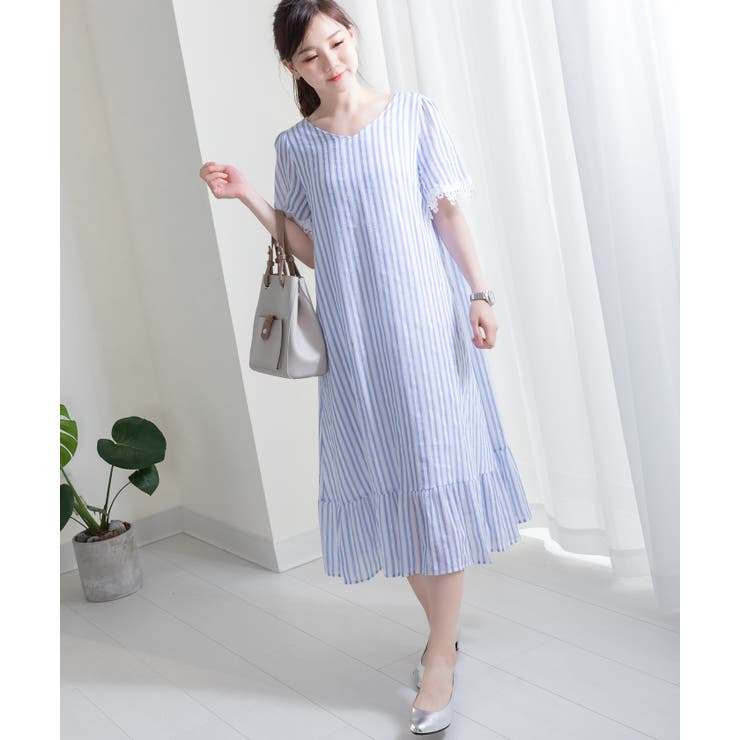 2WAY ストライプ柄ワンピース レディースファッション通販 | Frenchic | 詳細画像3 