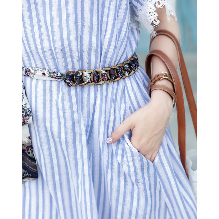 2WAY ストライプ柄ワンピース レディースファッション通販 | Frenchic | 詳細画像8 