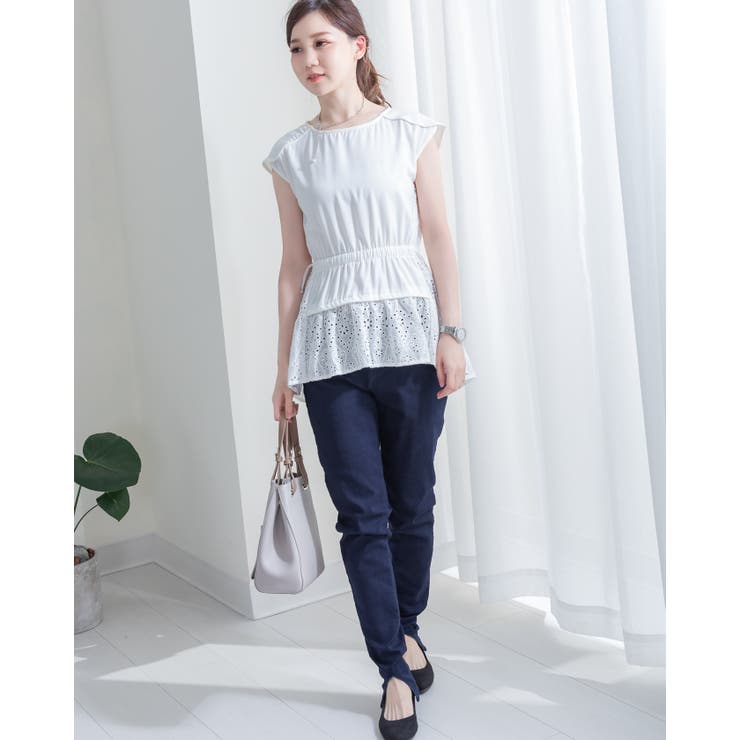 カットソーワーク刺繡トップス レーディス カジュアル | Frenchic | 詳細画像11 