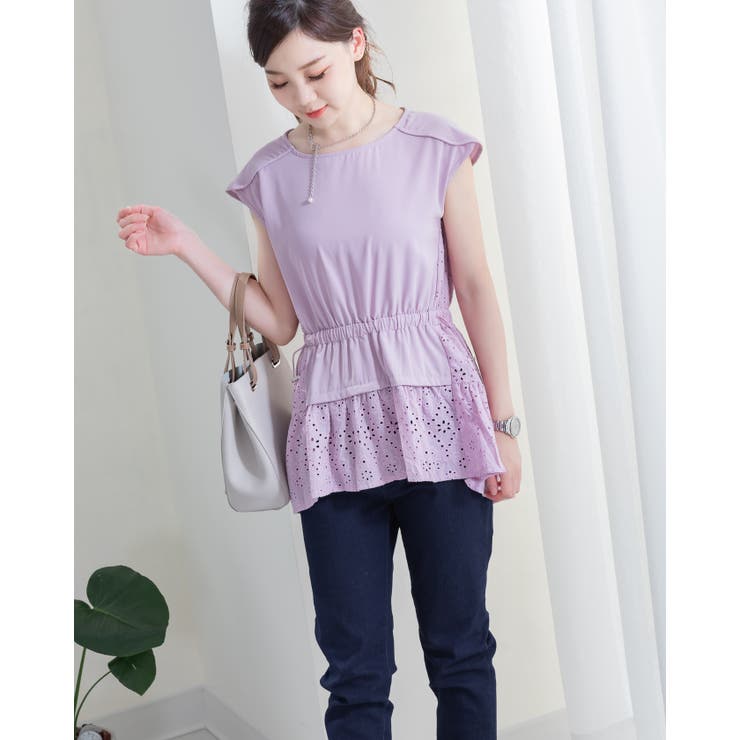 カットソーワーク刺繡トップス レーディス カジュアル | Frenchic | 詳細画像13 