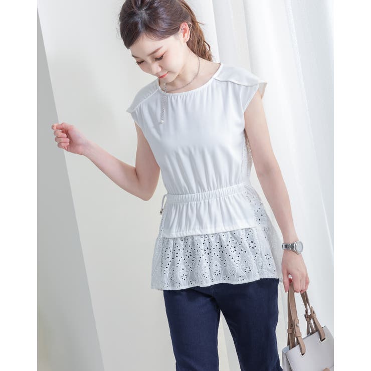 カットソーワーク刺繡トップス レーディス カジュアル | Frenchic | 詳細画像15 
