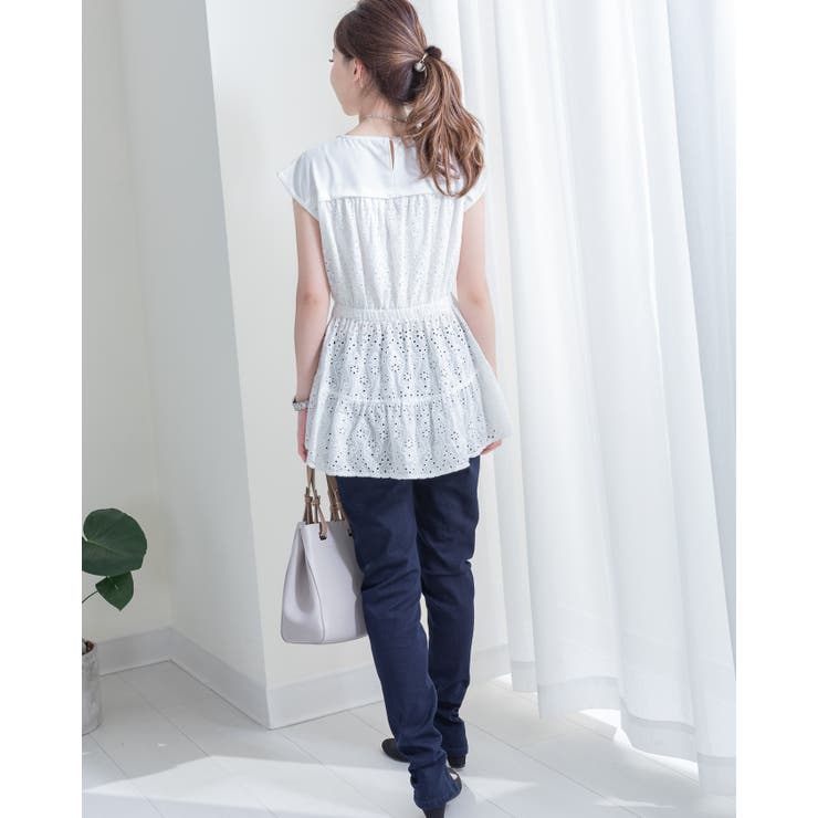 カットソーワーク刺繡トップス レーディス カジュアル | Frenchic | 詳細画像16 