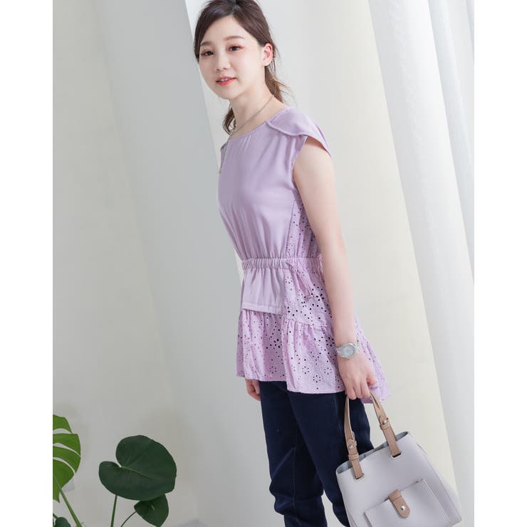 カットソーワーク刺繡トップス レーディス カジュアル | Frenchic | 詳細画像3 