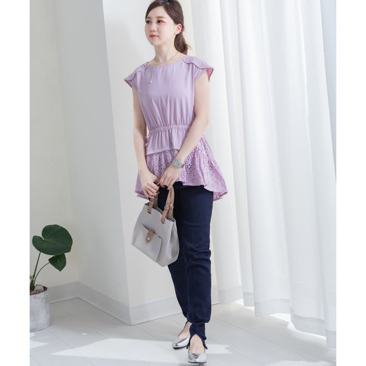 カットソーワーク刺繡トップス レーディス カジュアル | Frenchic | 詳細画像4 