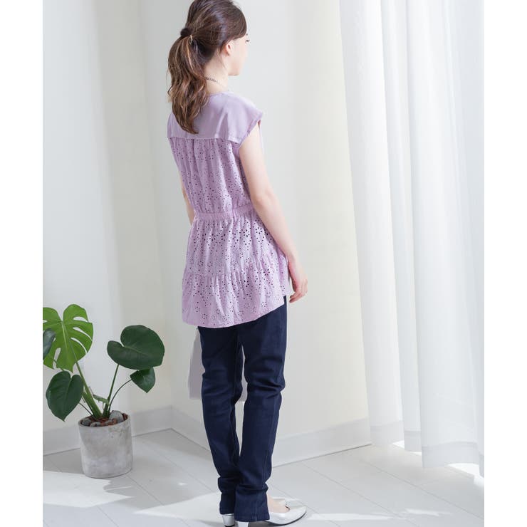 カットソーワーク刺繡トップス レーディス カジュアル | Frenchic | 詳細画像5 