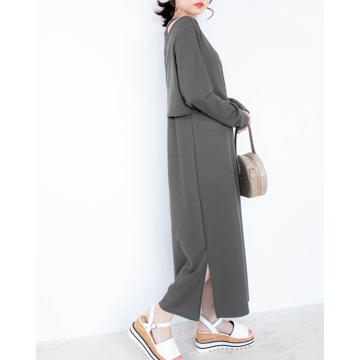 トップス付き ロングワンピース レーディス | Frenchic | 詳細画像15 