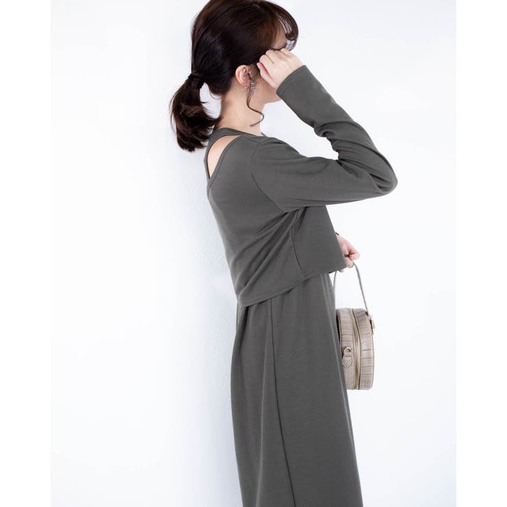 トップス付き ロングワンピース レーディス | Frenchic | 詳細画像19 