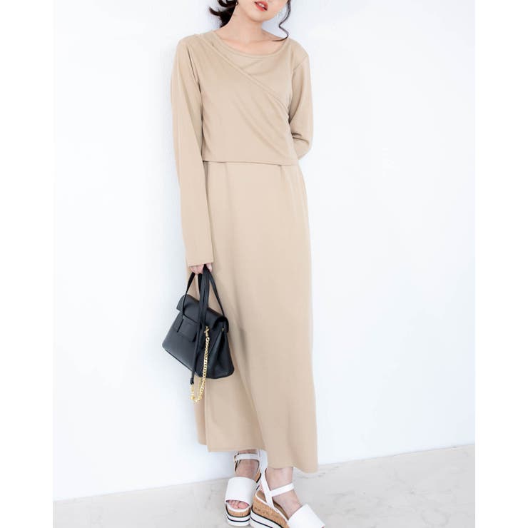 トップス付き ロングワンピース レーディス | Frenchic | 詳細画像3 