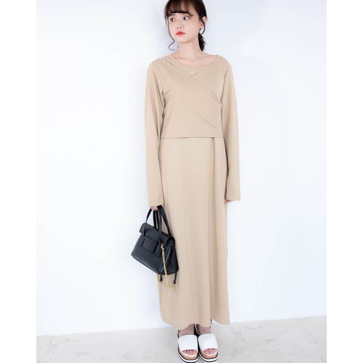 トップス付き ロングワンピース レーディス | Frenchic | 詳細画像10 