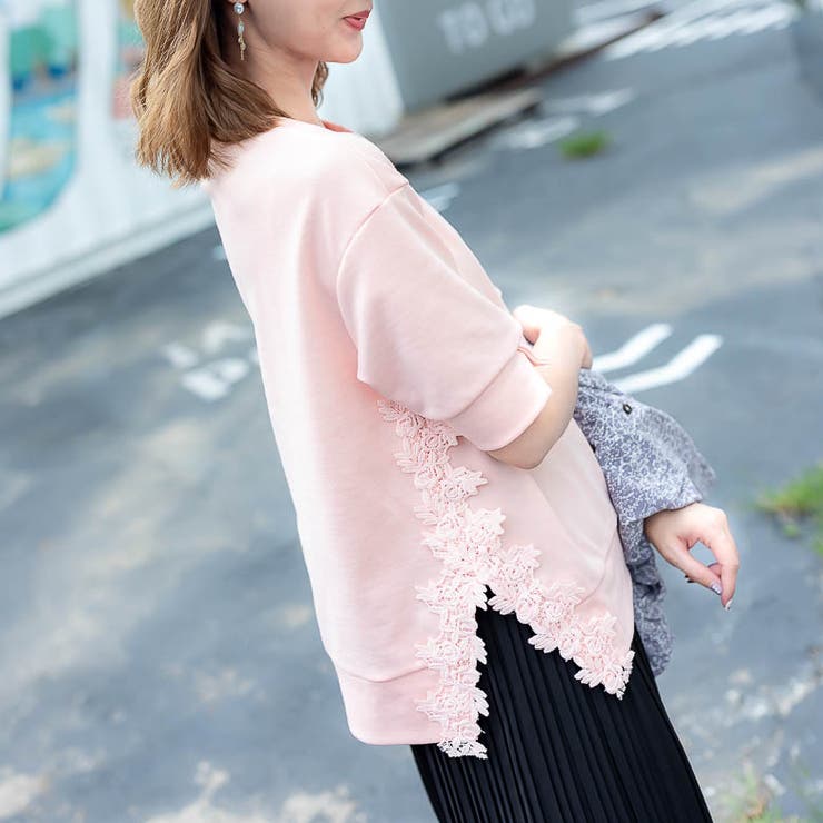 大花刺繡レースカットソー レーディス カジュアル | Frenchic | 詳細画像6 