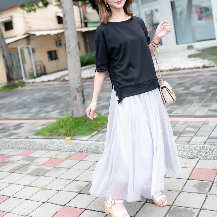 大花刺繡レースカットソー レーディス カジュアル | Frenchic | 詳細画像22 