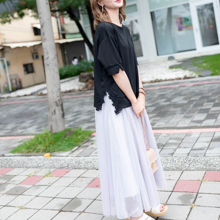 大花刺繡レースカットソー レーディス カジュアル | Frenchic | 詳細画像21 