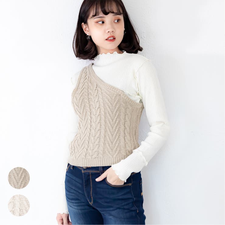 ニットビスチェ レーディス ニット | Frenchic | 詳細画像1 