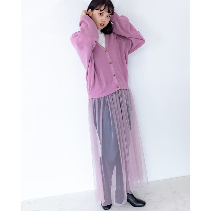 3WAY チュール付き カーディガン | Frenchic | 詳細画像29 