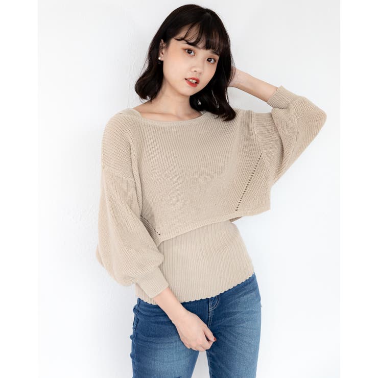 ニットーカットソー インナー付き レーディス | Frenchic | 詳細画像4 