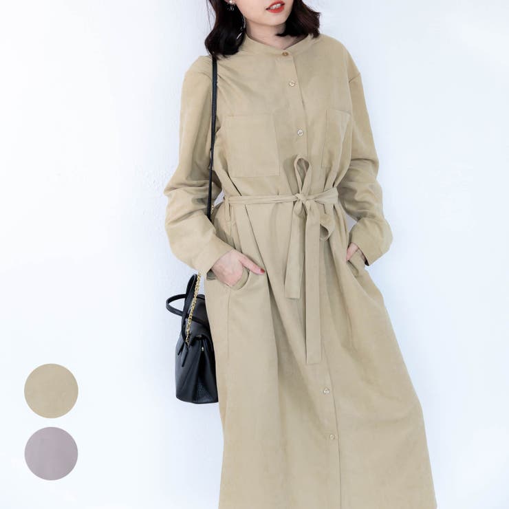 2WAY トレンチ風シャツワンピース レーディス | Frenchic | 詳細画像1 