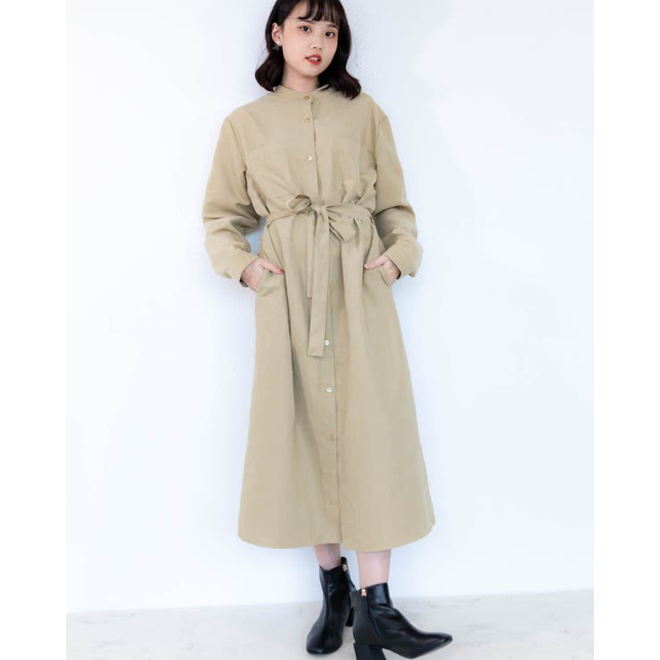 2WAY トレンチ風シャツワンピース レーディス | Frenchic | 詳細画像13 