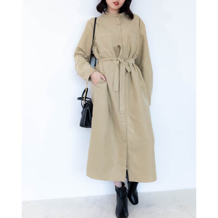 2WAY トレンチ風シャツワンピース レーディス | Frenchic | 詳細画像16 